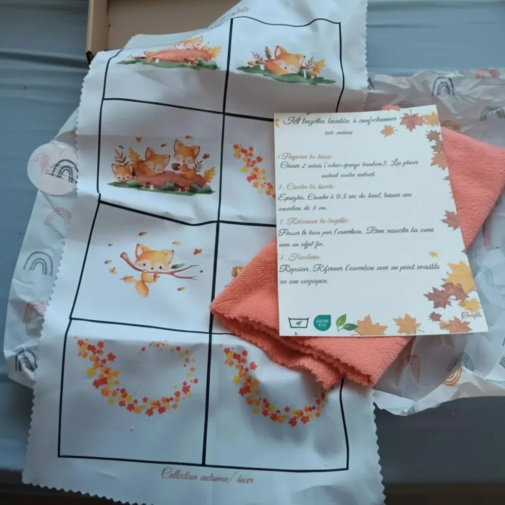 Présentation intérieure de la boite créative couture