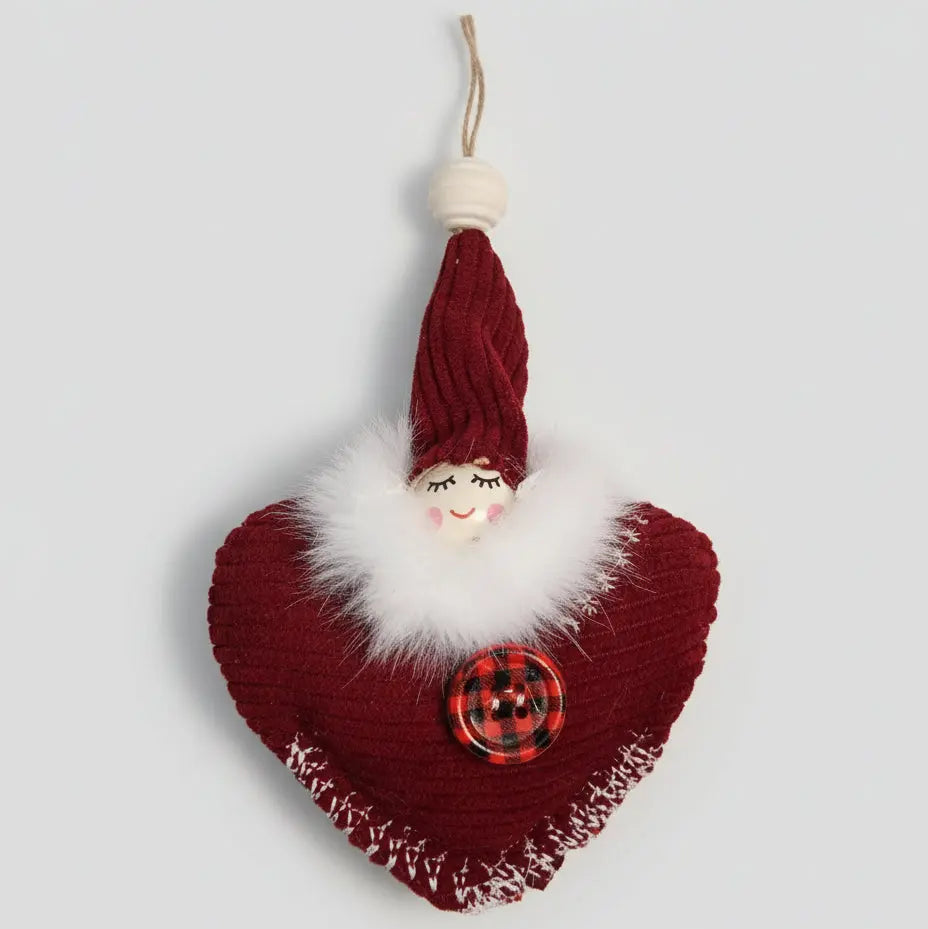 Ornement sapin en textile certifié éco-responsable
